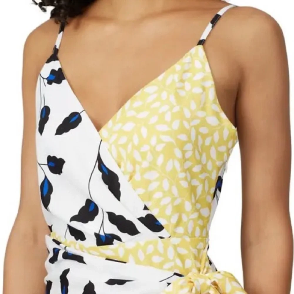 Yumi Kim Yellow and Blue Wrap Dress - Picture 5 of 14